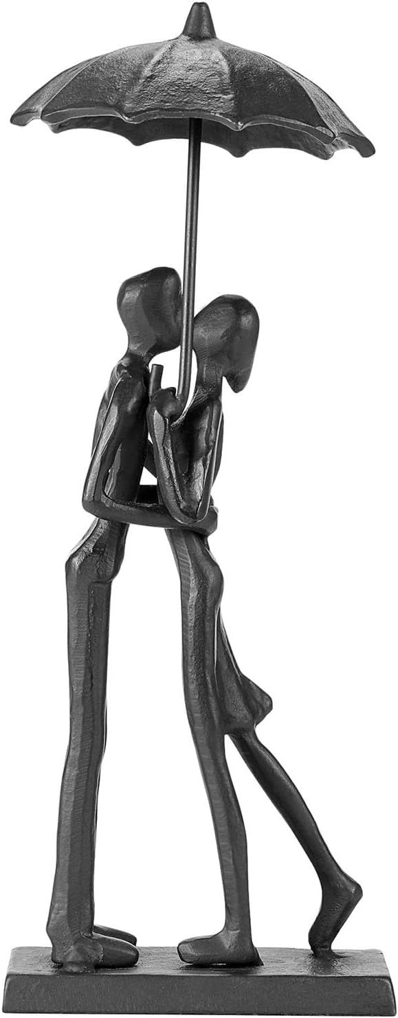 Handcrafted Iron Sculpture - Metal Ornament Couple Figurine Romantic Art Iron Statue,Abstract Mod... | Amazon (US)