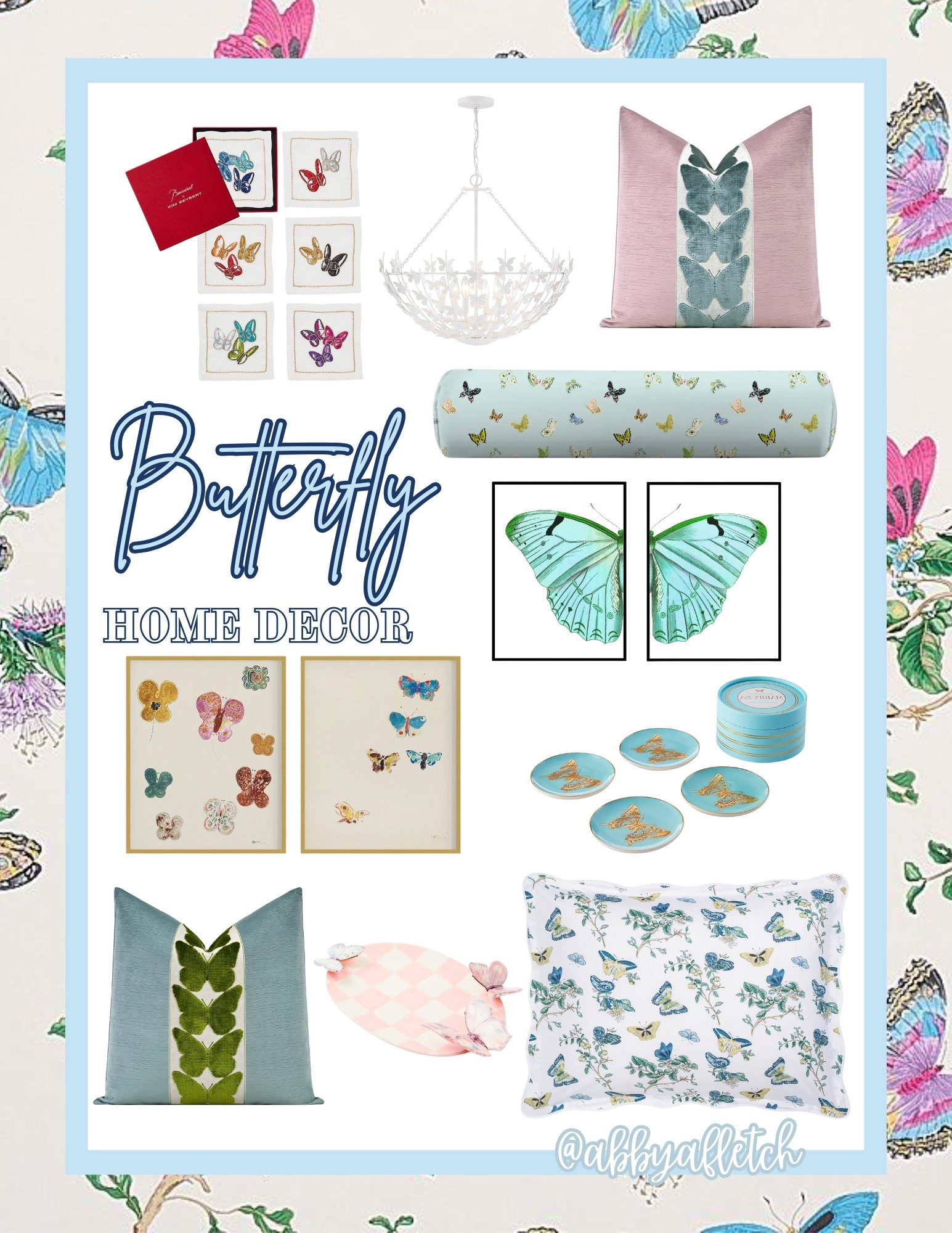 butterfly home decor finds🦋






wall art butterfly spring sham pillow lighting napkin coaster butterfly 

#LTKHome #LTKSeasonal