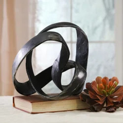 Ivy Bronx Hyslop Aluminum Knot Sculpture | Wayfair North America