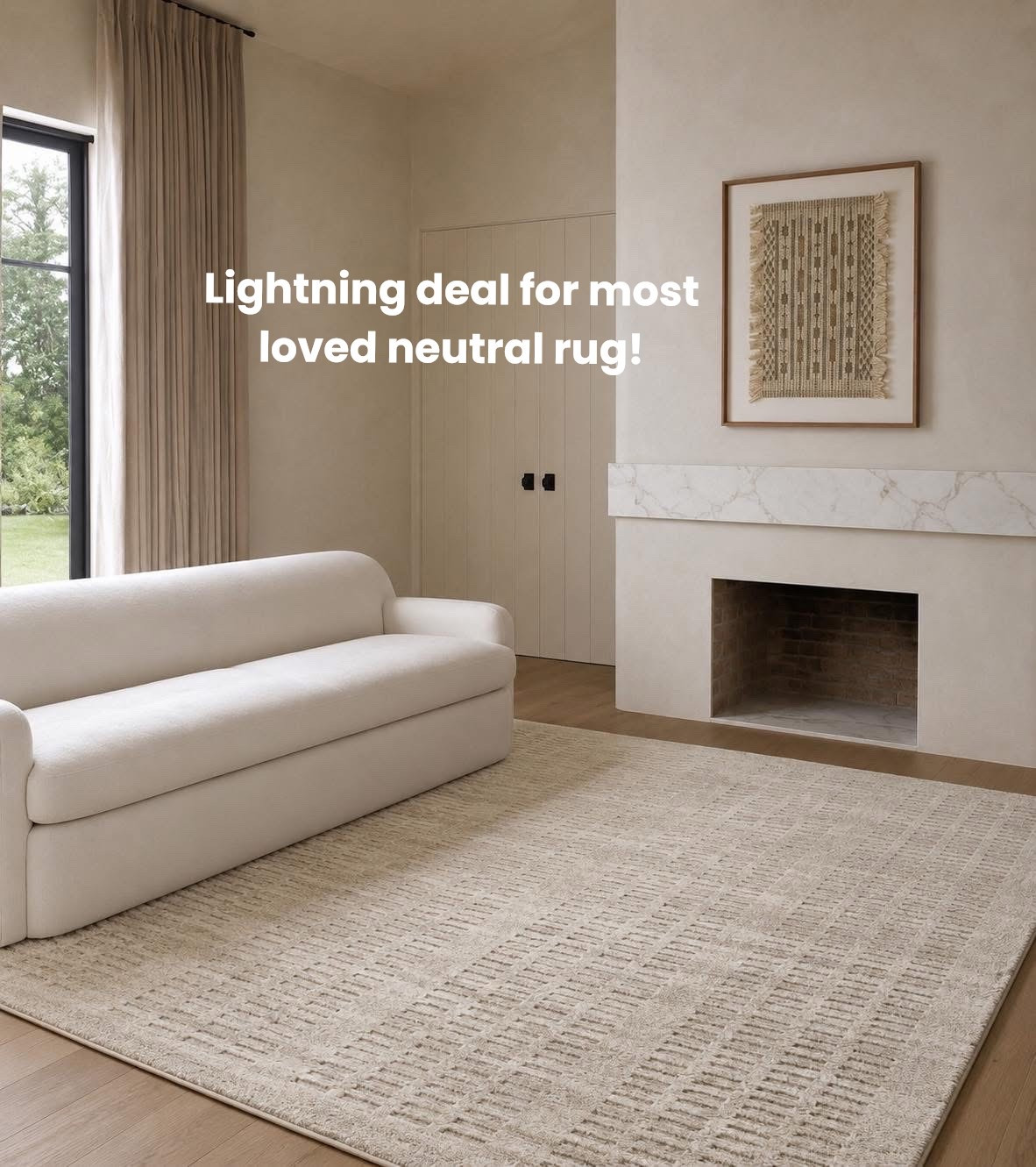 🔗⬇️😍🙌🏻 best sale yet for area sizes of the most loved neutral high low rug!!!