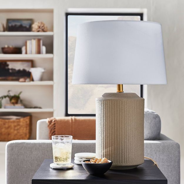 Ceramic Assembled Table Lamp (Includes LED Light Bulb) Gray - Threshold™ designed with Studio M... | Target