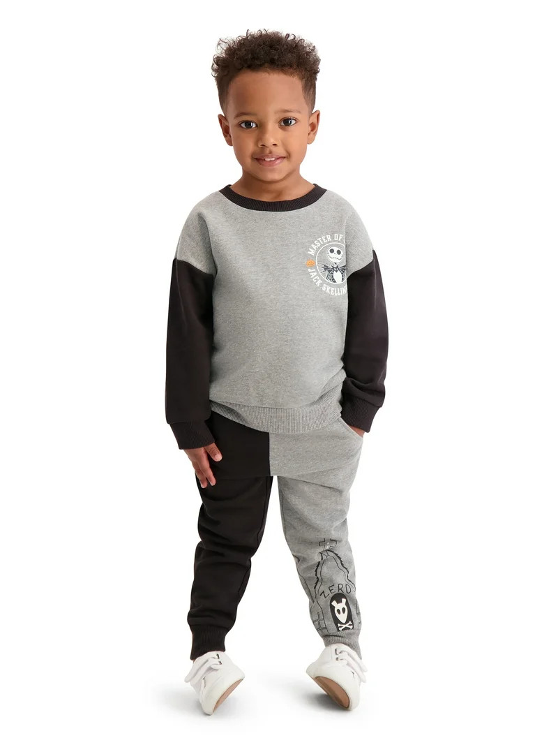Night Before Christmas Toddler Boys Jack Skellington Jogger Set, Sizes 12M-5T | Walmart (US)