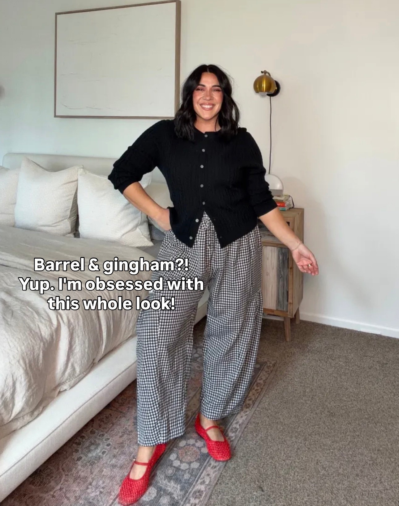 They came out with a gingham print in my all time favorite soft pants! Size down a they run big I did a M!

#LTKSeasonal #LTKMidsize #LTKootd