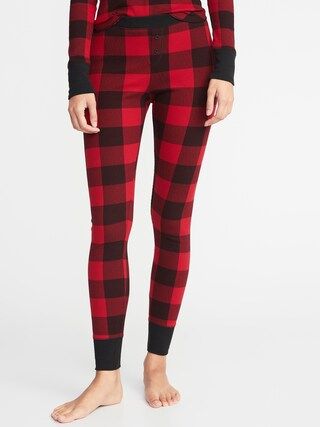 Patterned Thermal-Knit Sleep Leggings for Women | Old Navy US