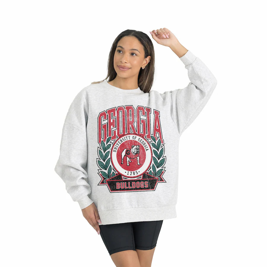 Georgia Bulldogs Gameday Couture Women's Premium Fleece Drop Shoulder Oversized Pullover Sweatshi... | Fanatics