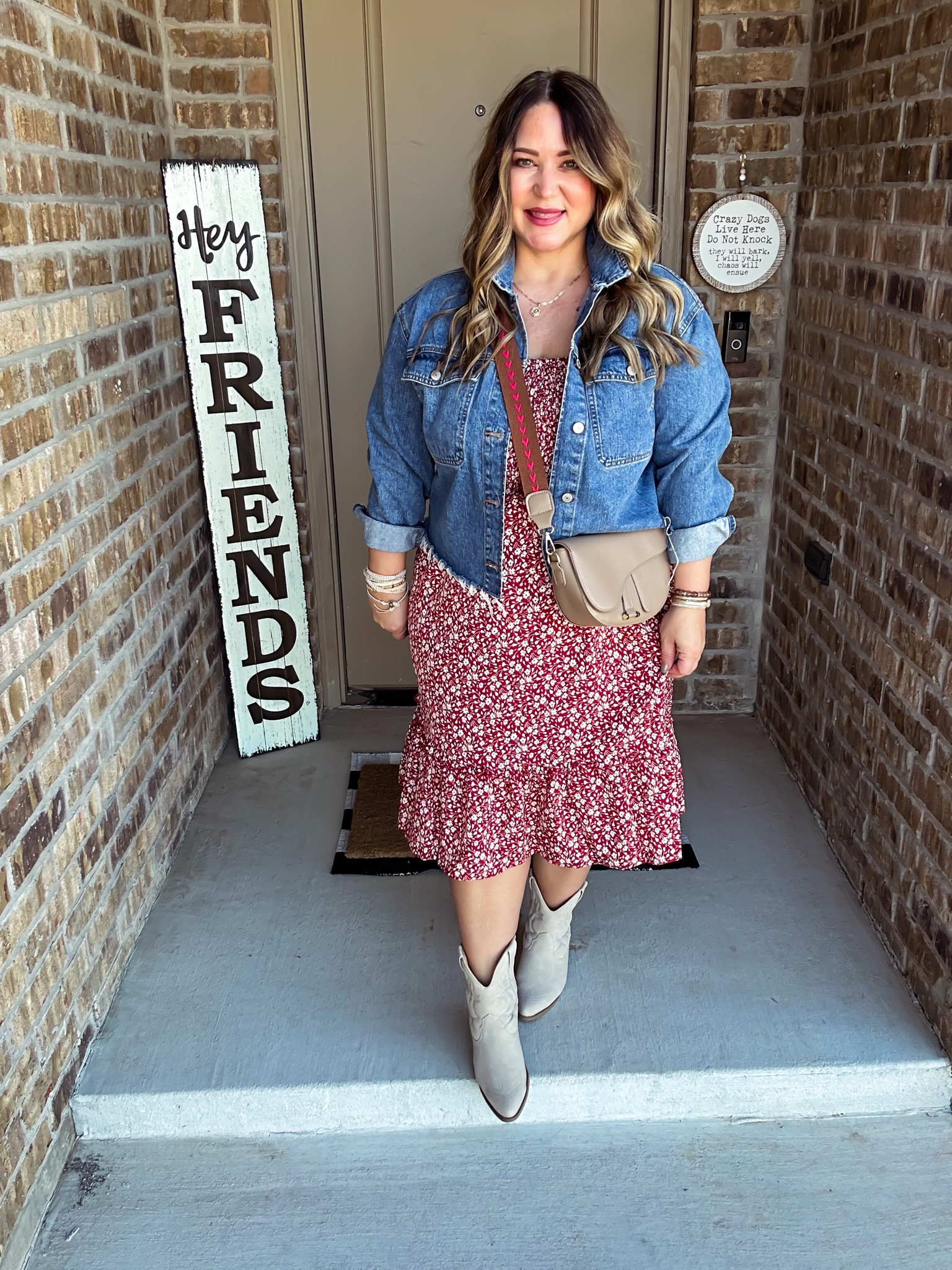 Dress size xl tts
Jacket (older) linking similar ones
Boots tts (wide foot friendly )

#LTKunder50 #LTKstyletip #LTKcurves