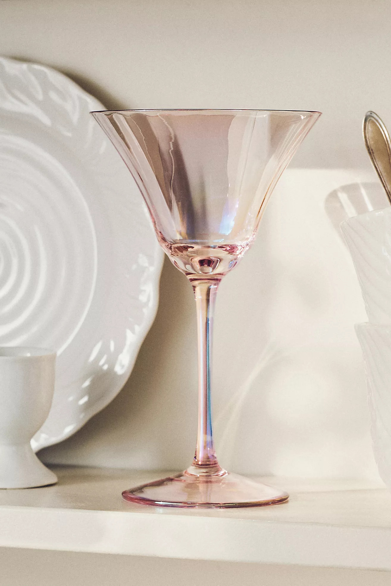 Kailani Lustered Martini Glasses, Set of 4 | Anthropologie (US)