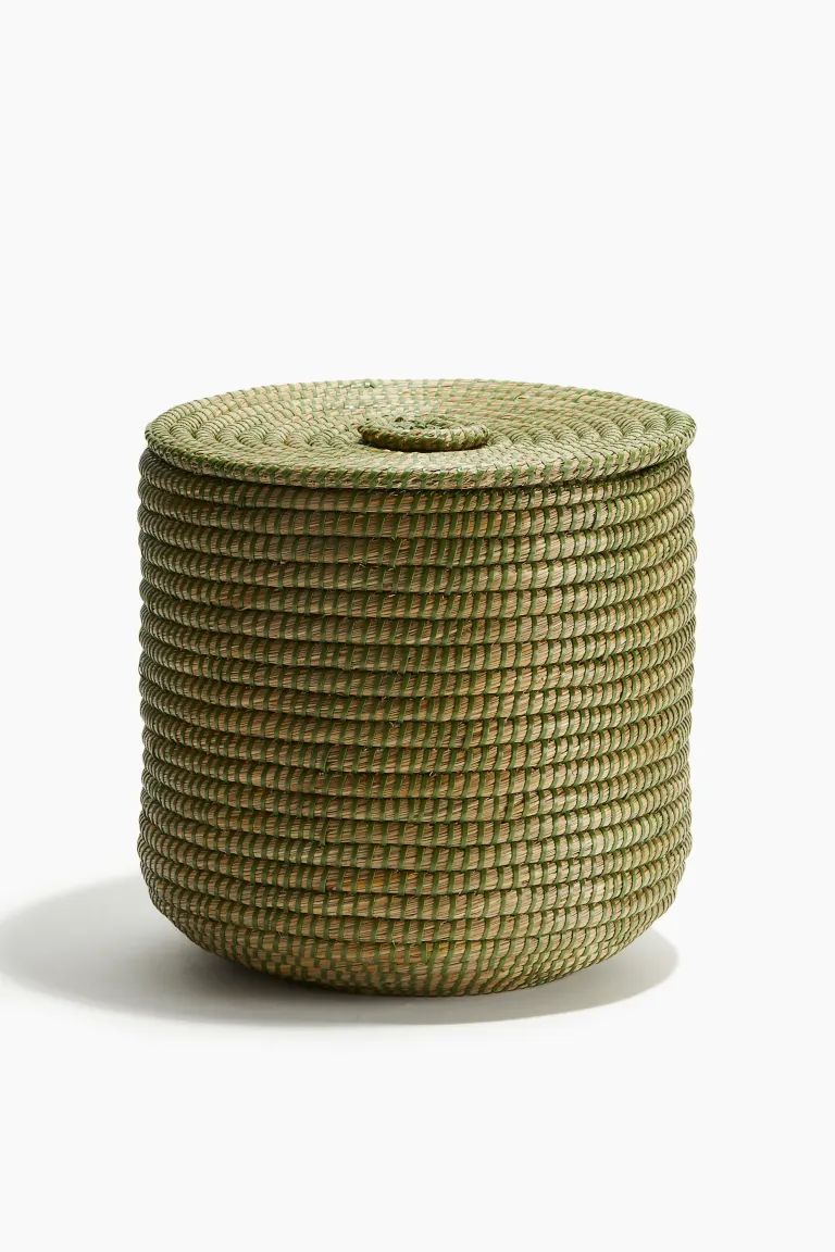 Large Handmade Storage Basket - Green - Home All | H&M US | H&M (US + CA)