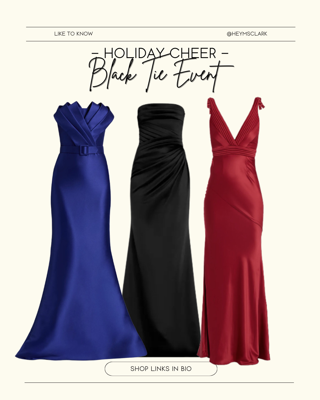 Black-tie elegance - perfect for the upcoming holiday season ✨ When you go formal, let the gown lead and the styling: sleek clutch, minimal jewelry (think diamond studs or a delicate drop), and a polished up-do or smooth waves. The key is balance—clean lines, refined details, and nothing that competes with the dress. Graceful, timeless, and confidently understated. 🖤


#BlackTieReady #EveningElegance #GownGlamour #RedCarpetStyle #FormalFashion #LuxuryLook #ClassicChic #TimelessStyle #DressToImpress #ElegantEvening #HighSocietyStyle #OOTDFormal 

 #LTKHoliday #LTKootd #LTKWedding