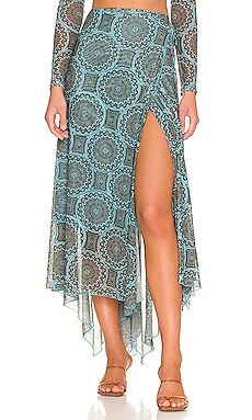 Alexis Mist Skirt in Blue from Revolve.com | Revolve Clothing (Global)