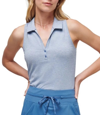 Women's TravisMathew Featherweight Sleeveless V-Neck Polo | Scheels