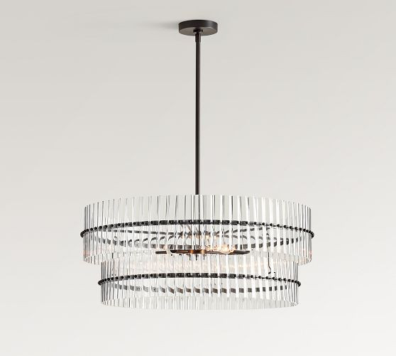 Mallory Crystal Round Chandelier (30"-48") | Pottery Barn (US)