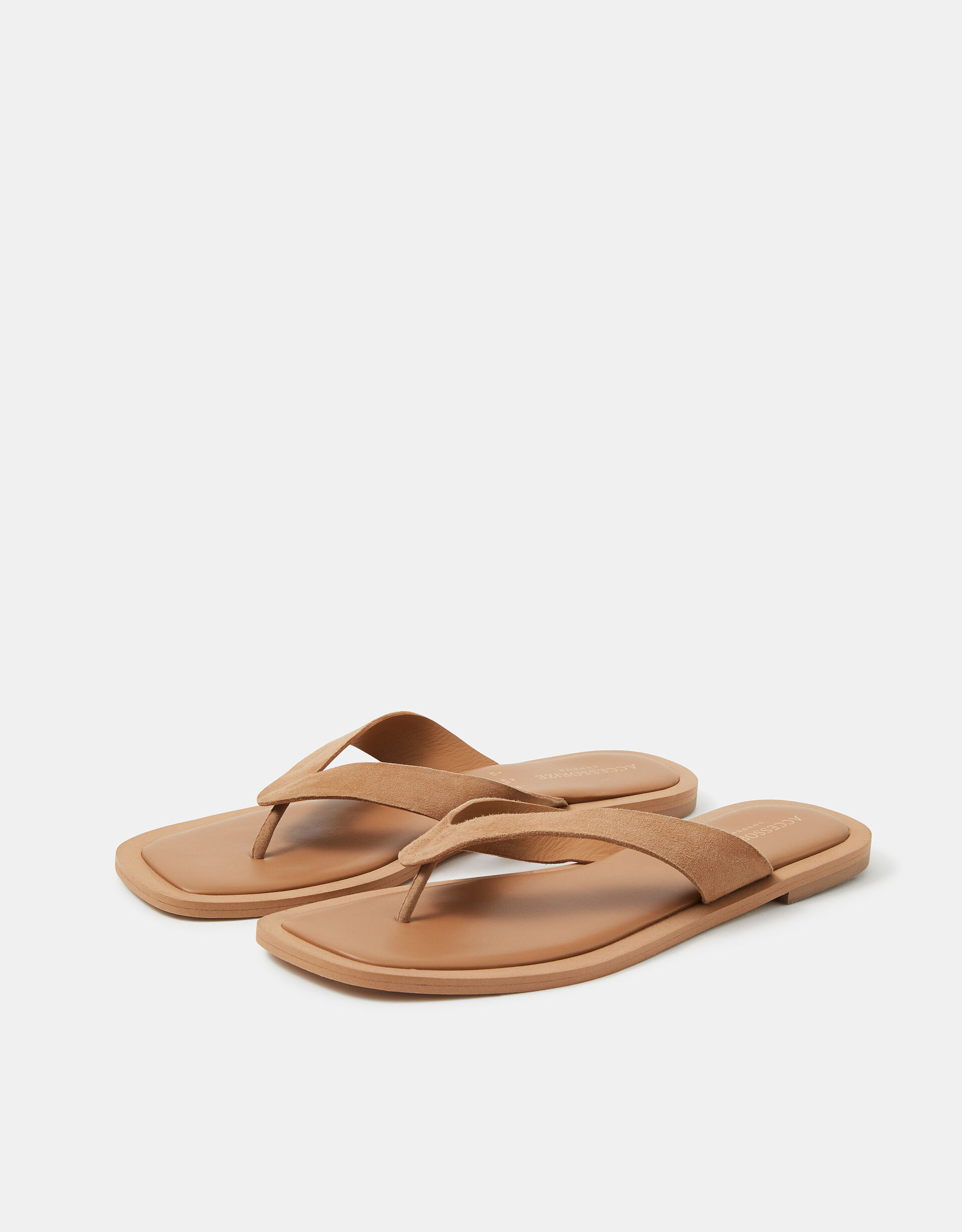 Suede Flip Flop Sandals Tan | Accessorize (Global)