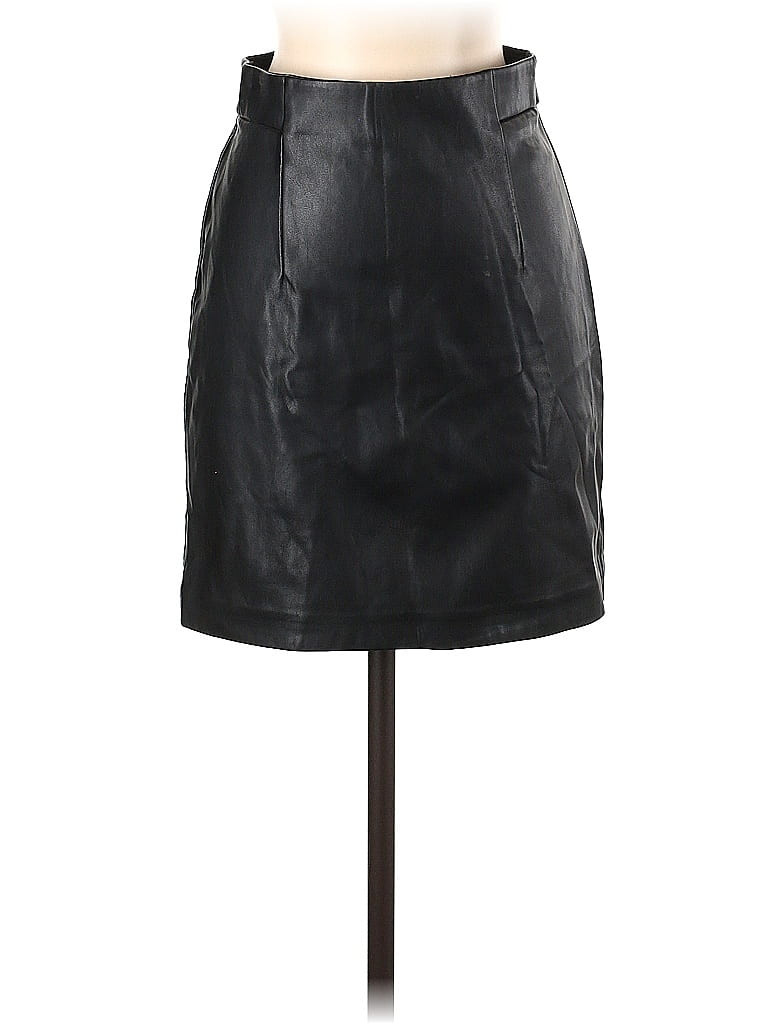 Dynamite Faux Leather Skirt: Black Bottoms - Size Small | ThredUp