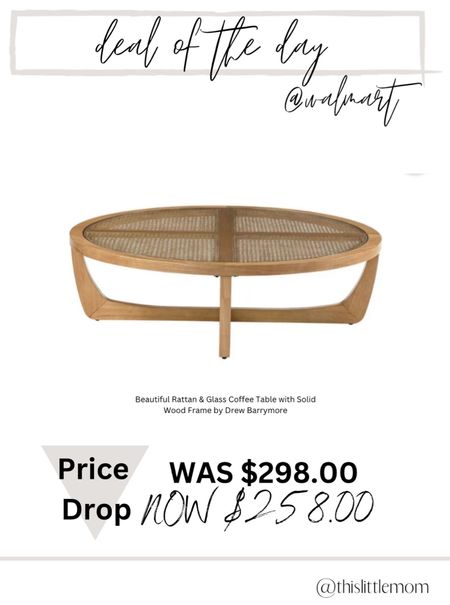 Beautiful Rattan & Glass Coffee Table with Solid Wood Frame by Drew Barrymore

#LTKSpringSale #LTKsalealert #LTKhome