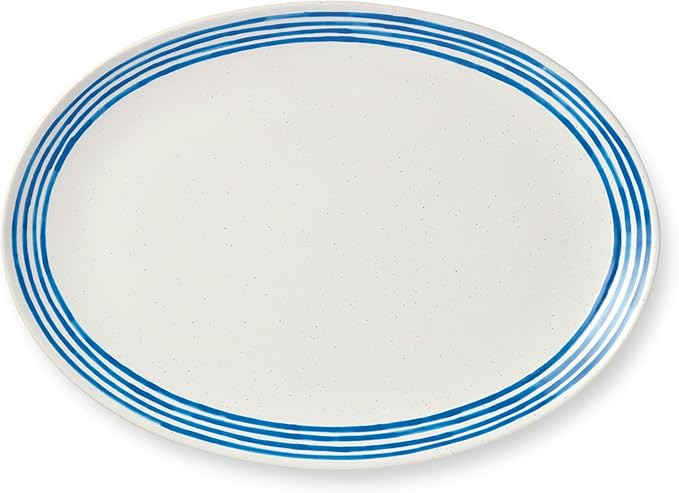 Certified International Dockside Blue Oval Platter – 16 x 12 – Stylish Stoneware Serving Plat... | Amazon (US)