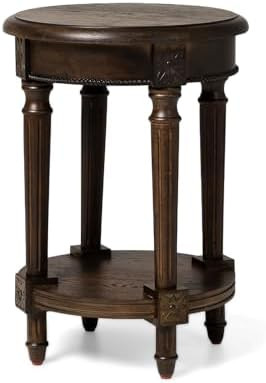Maven Lane Pullman Multipurpose Traditional Style Tall Circle Wooden Side Table and Bedside Night... | Amazon (US)