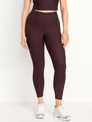 High-Waisted PowerSoft Ribbed Leggings | Old Navy (US)