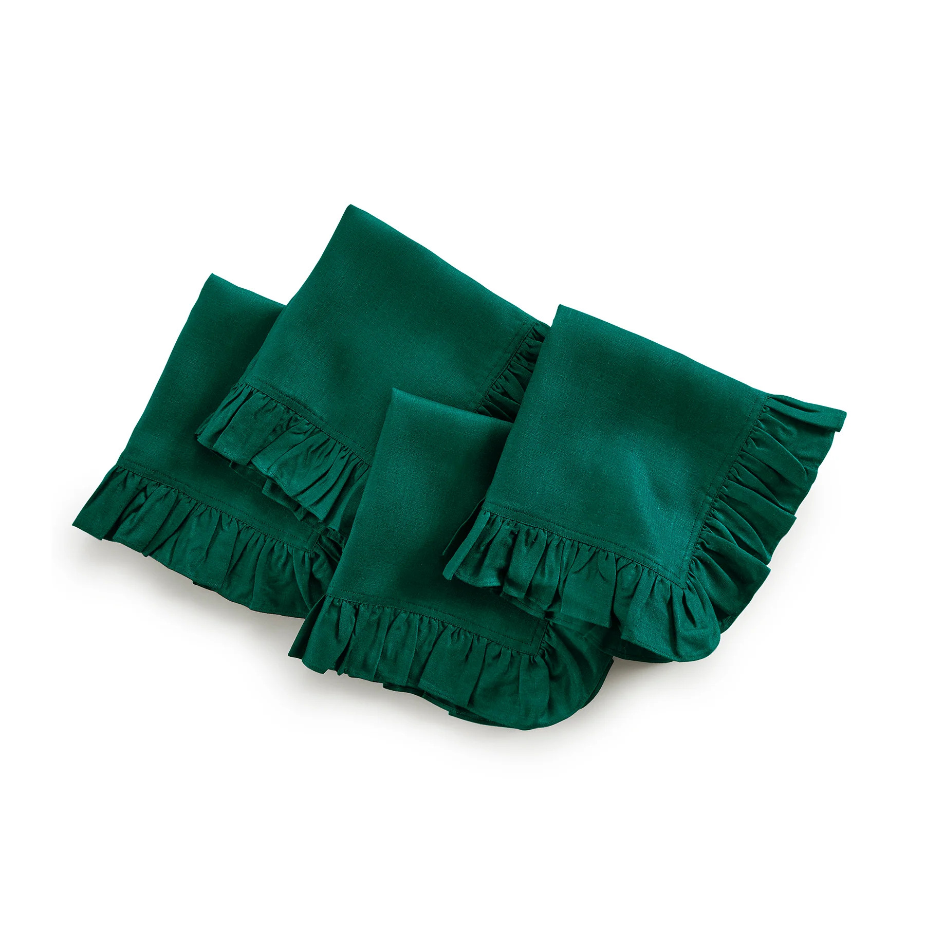 Gabrielle Ruffle Napkins, Set of 4 | Solino Home