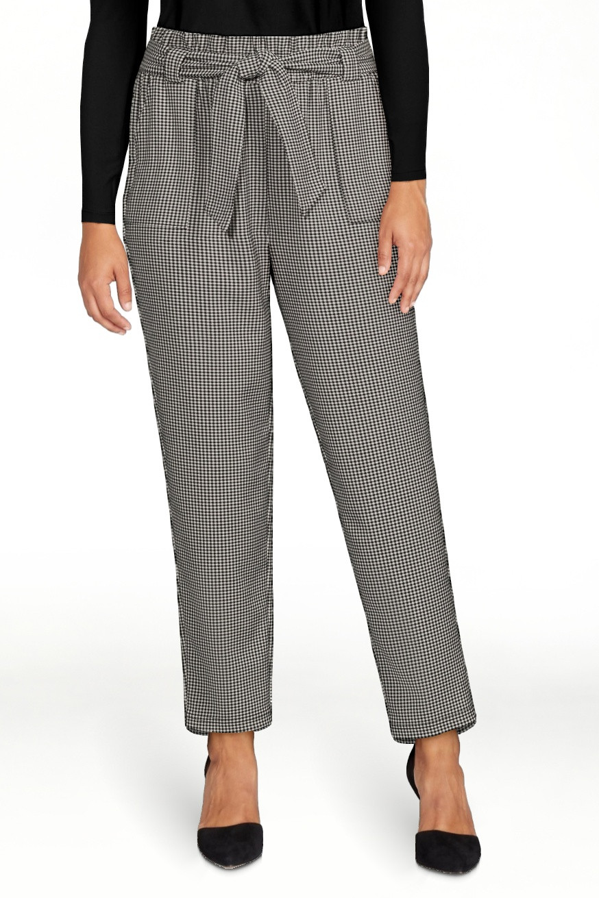 Nine.Eight Women’s Cropped Paper Bag Waist Pants | Walmart (US)