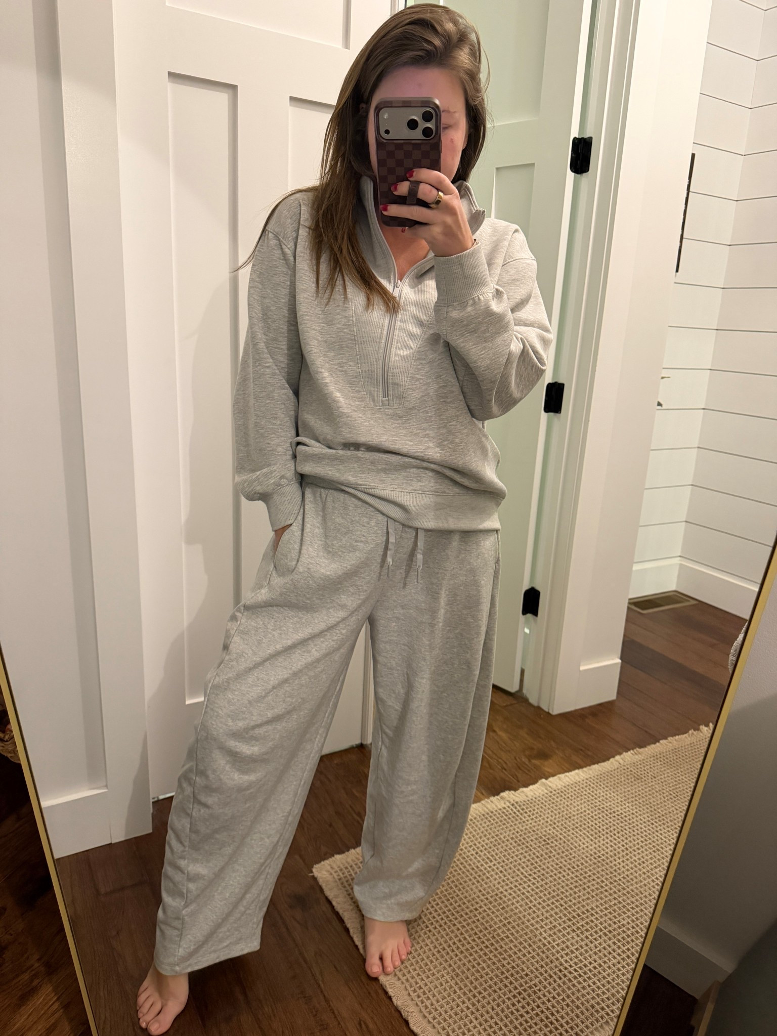 Casual outfit lounge set! 
Sized up for a bump 

#LTKActive #LTKBump #LTKootd