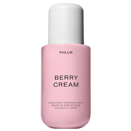 PHLUR Berry Cream Body Mist, 8 Fl Oz - Hair and Body Perfume for Women, Sweet Berries & Vanilla Perfume Body Spray with Strawberry, Cream, Vanilla Bean and Sugared Amber Fragrance | Amazon (US)