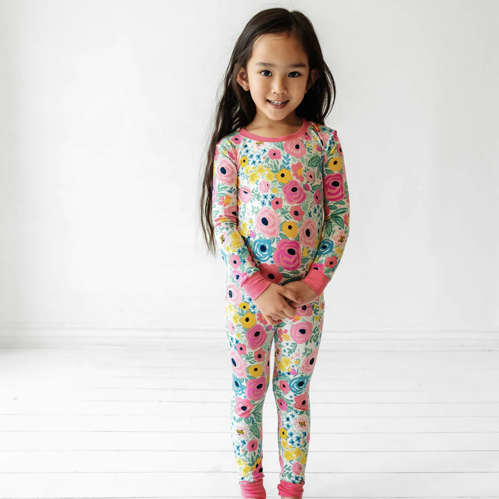 Secret Garden Two-Piece Pajama Set | Little Sleepies