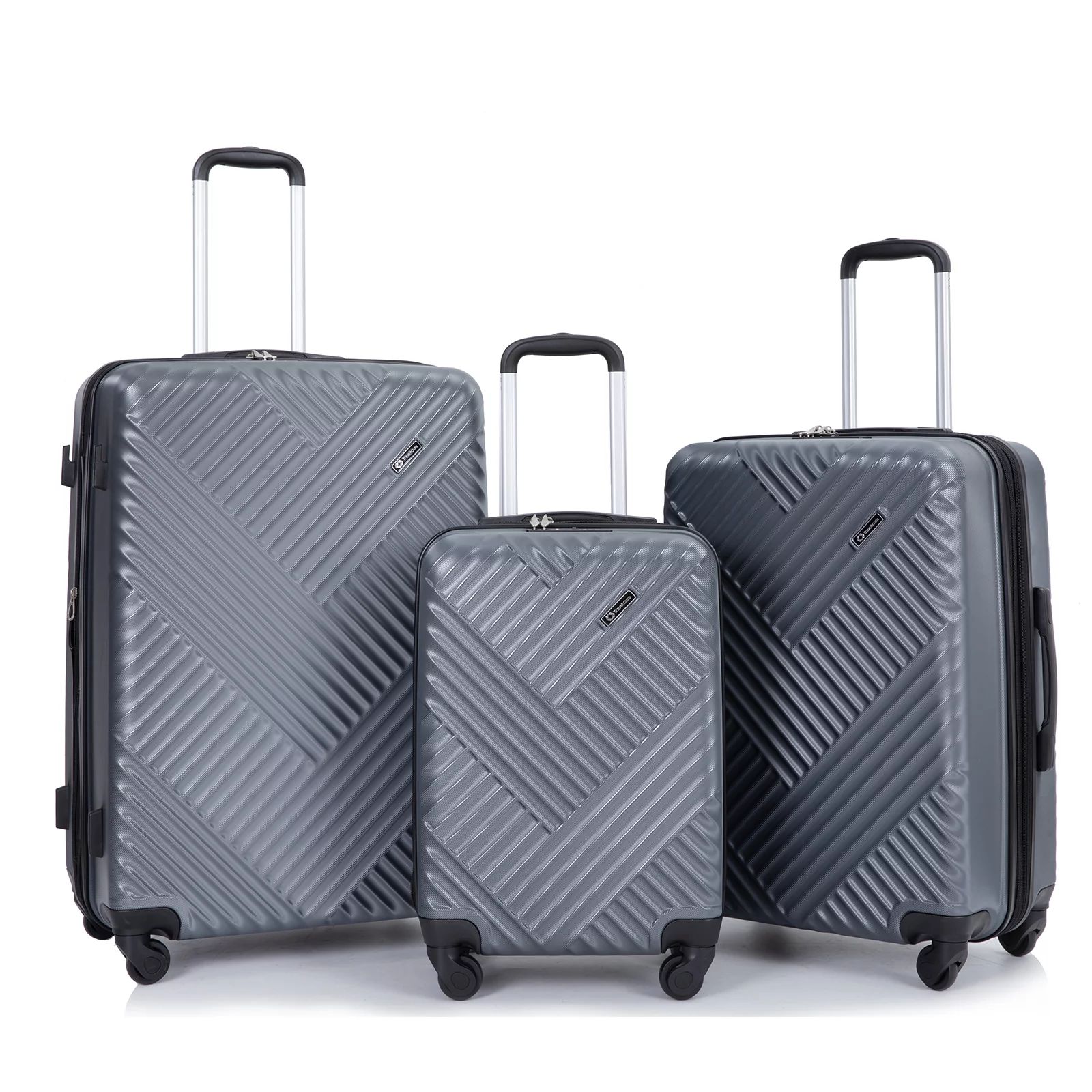 Travelhouse 3 Piece Luggage Set Hardshell Expandable Lightweight Suitcase with TSA Lock Spinner W... | Walmart (US)