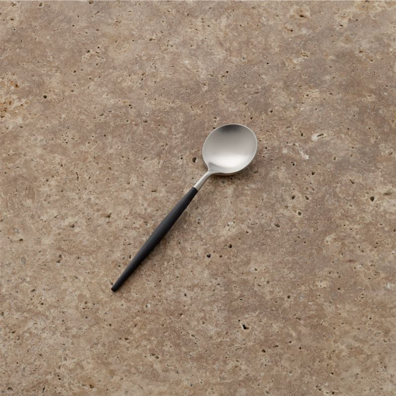Aero Black Coffee Spoon + Reviews | Crate & Barrel | Crate & Barrel