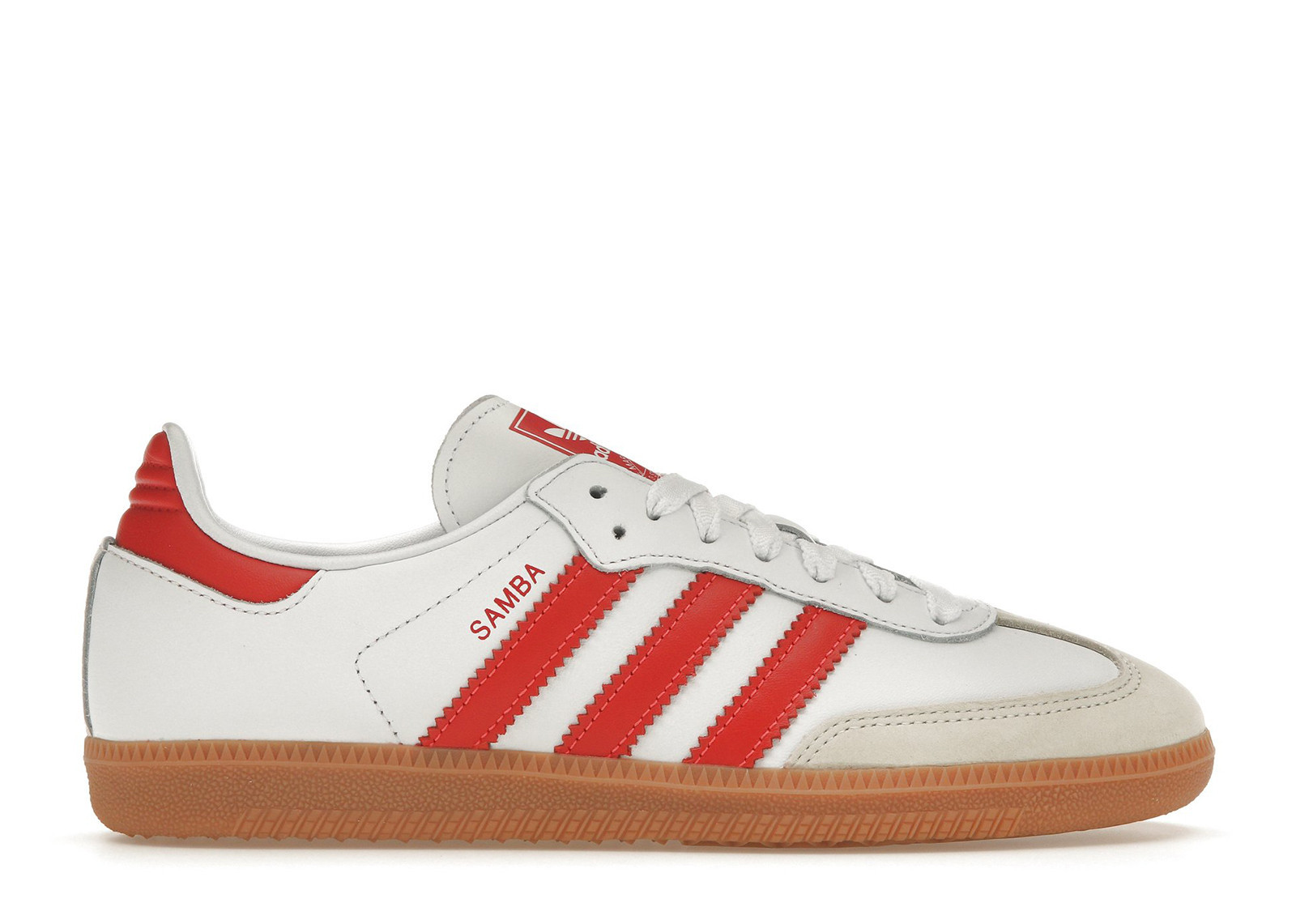 Adidas Samba OG White Gum (Women's) Sneakers in Cloud White/Solar Red/Off White | StockX