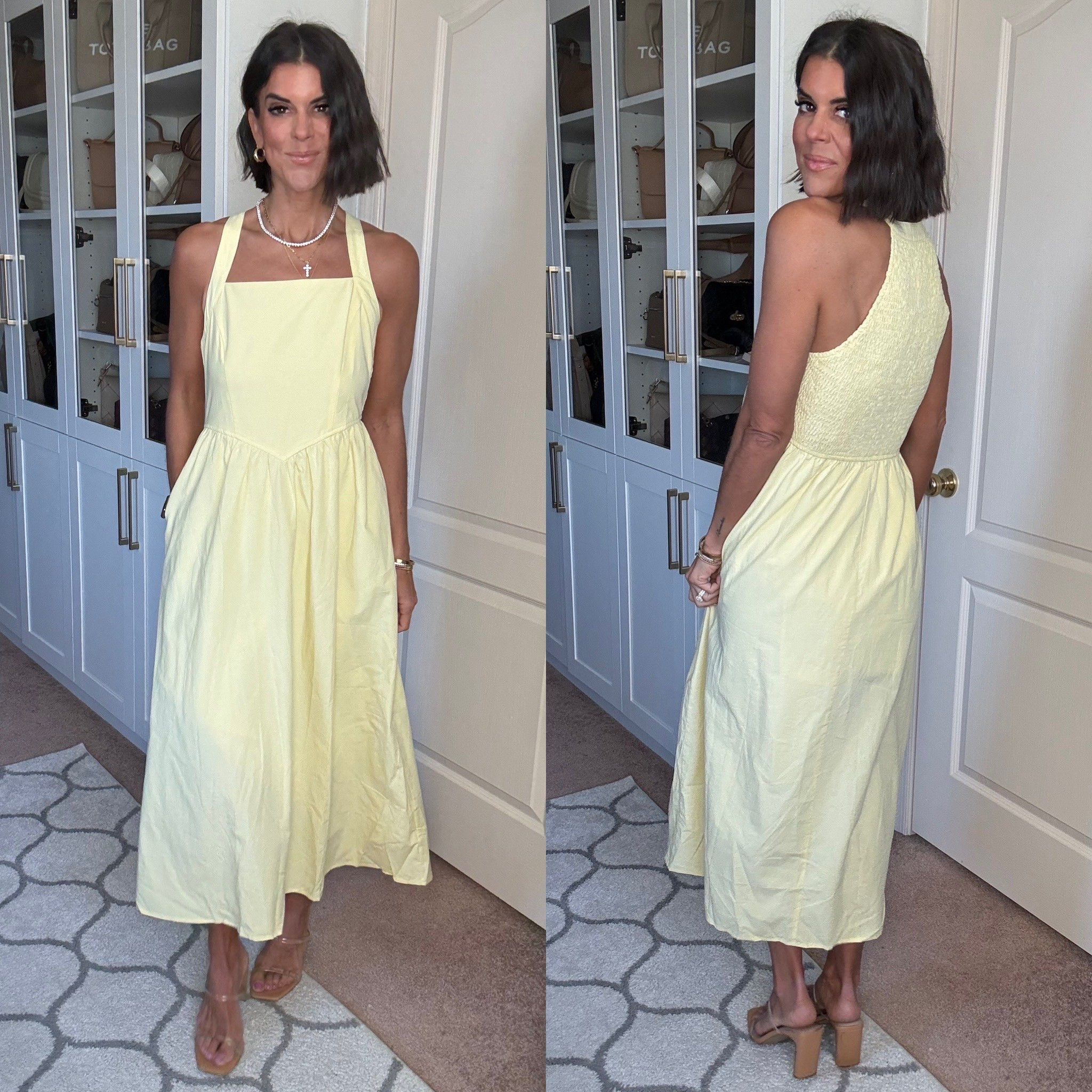 I’m 5’5 and wearing size small. Shoes fit true to size.

#LTKSeasonal