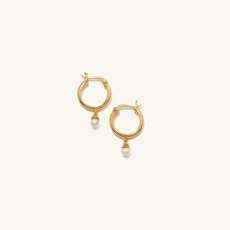 Pearl Hoop Earrings | Mejuri (Global)