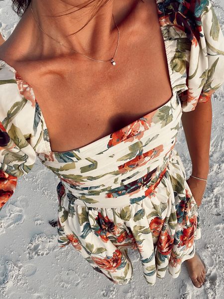 Beach vacation dress floral dress 

#LTKTravel #LTKStyleTip #LTKFindsUnder100
