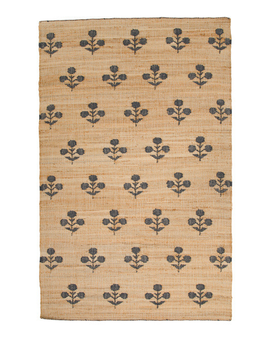 Hand Woven Wool And Jute Rug | TJ Maxx