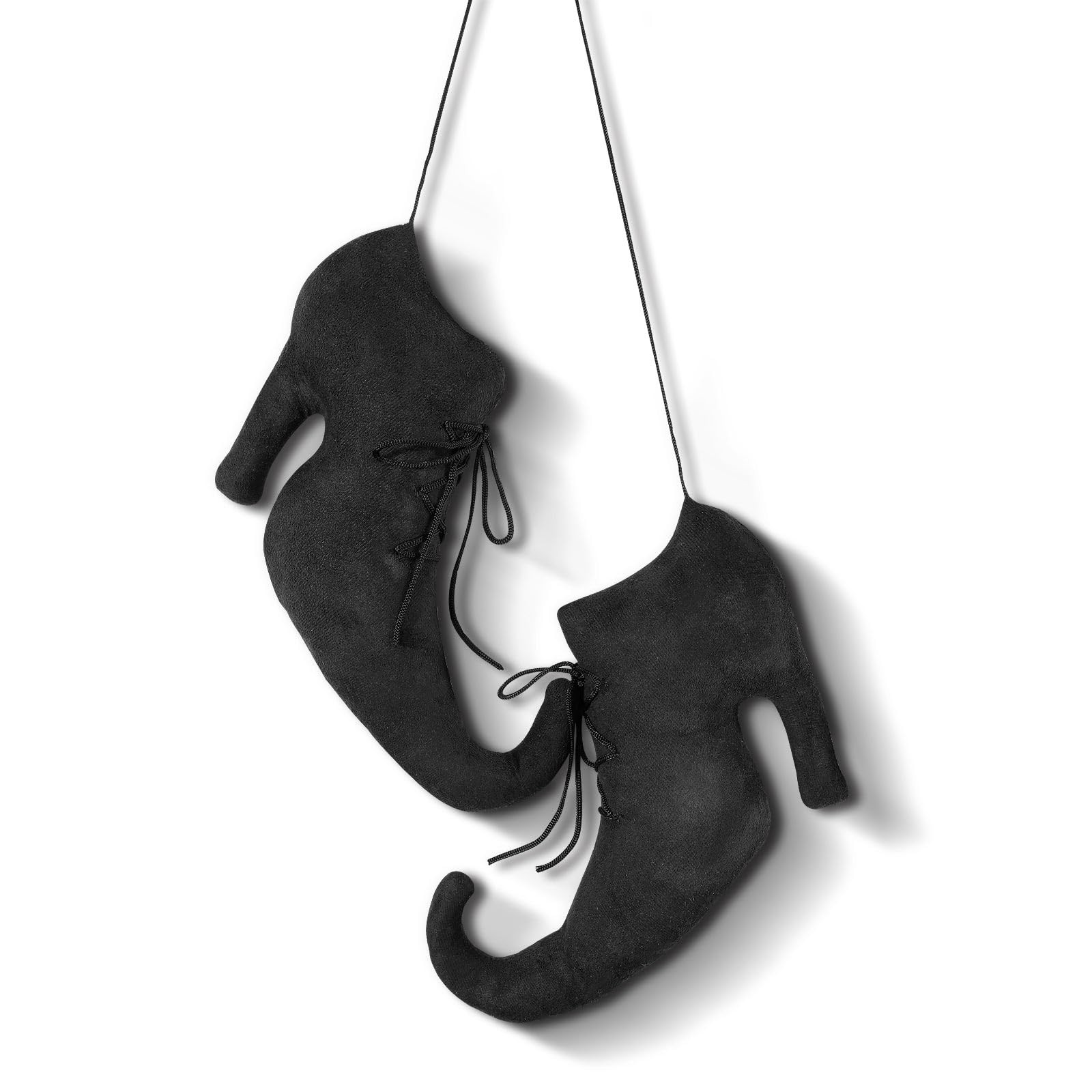 Suhine 12 Inch Large Halloween Witch Shoes Hanging Decoration 3D Primitive Vintage Retro Witch Bo... | Amazon (US)