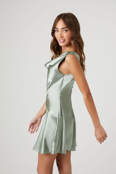 Satin Cowl Slip Mini Dress | Forever 21