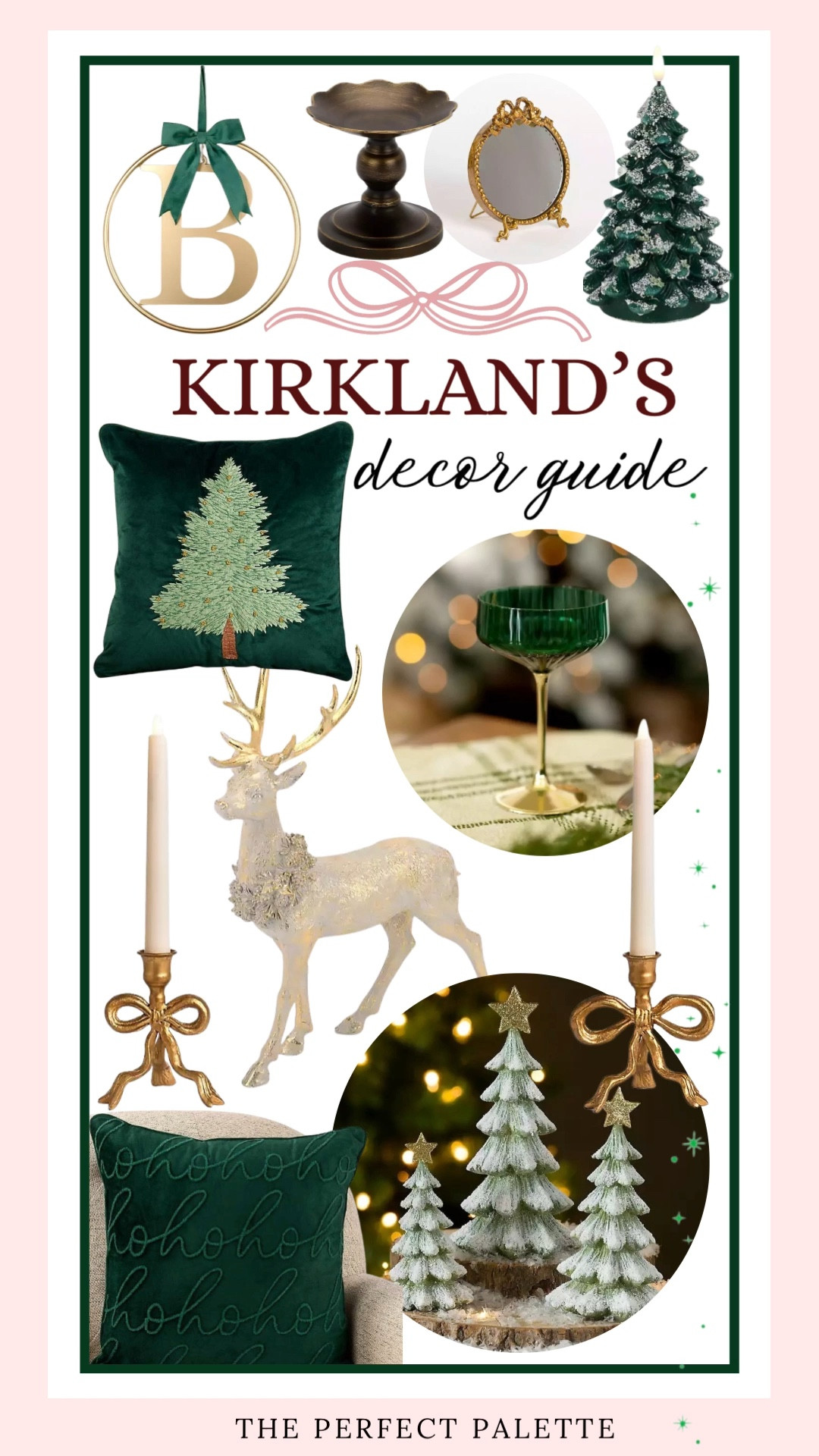 Kirklands Christmas Decor, pretty plaid, ornate emerald green accents, shimmery pine trees, and the cutest reindeer and bow decor. 

Kirkland’s
Christmas garlands 
Christmas table
Kirkland’s home
Christmas decor
Christmas tablescape 
Holiday tablescape  

Christmas place setting 
Holiday place setting 
Place setting 

Christmas party
Christmas centerpiece  
Garland

Holiday centerpiece. flatware. dining table. dinnerware. candle holder. tablescape. holiday centerpiece. holiday party. holiday table. 

#LTKFindsUnder50 #LTKFindsUnder100 #LTKSeasonal #LTKSaleAlert 

#LTKGiftGuide #LTKHoliday #LTKHome