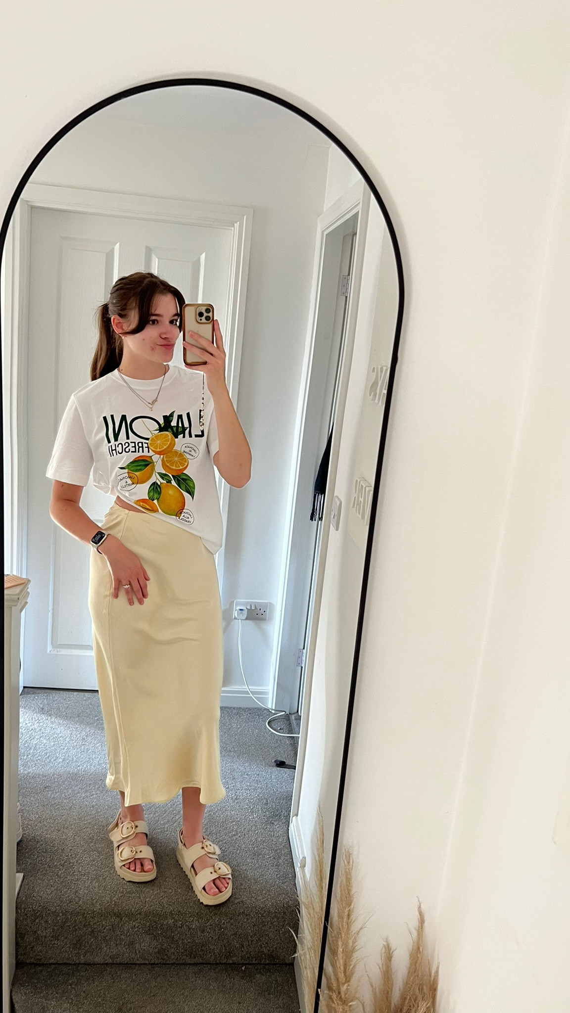 It’s giving summer 🍋🧈🥞 

Skirt: new look  
Tee/earrings: H&M
Sandals: stradivarius via asos 

Butter yellow, outfit inspo, spring summer outfits, easy outfits, office outfit, satin skirt, lemon tee, highstreet fashion, affordable fashion, what to wear for work

#LTKspring #LTKsummer #LTKuk