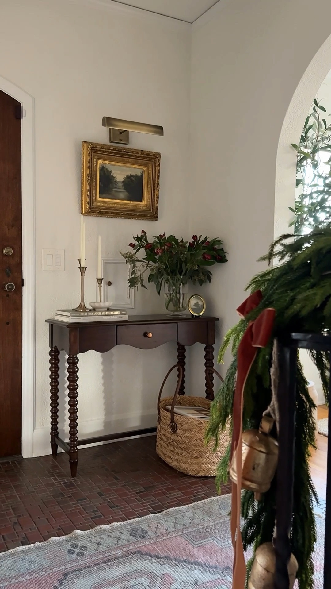 Found the perfect entryway table and it’s on sale for Cyber Monday! If you missed it, be sure to save this post to keep your eyes out for when it goes on sale again. Also linked everything I could in this reel including the brass mirror, battery-powdered picture light, fluted glass vase, garland, velvet ribbon and my outfits. #LTKCyberWeek

#LTKHoliday 

#LTKSaleAlert