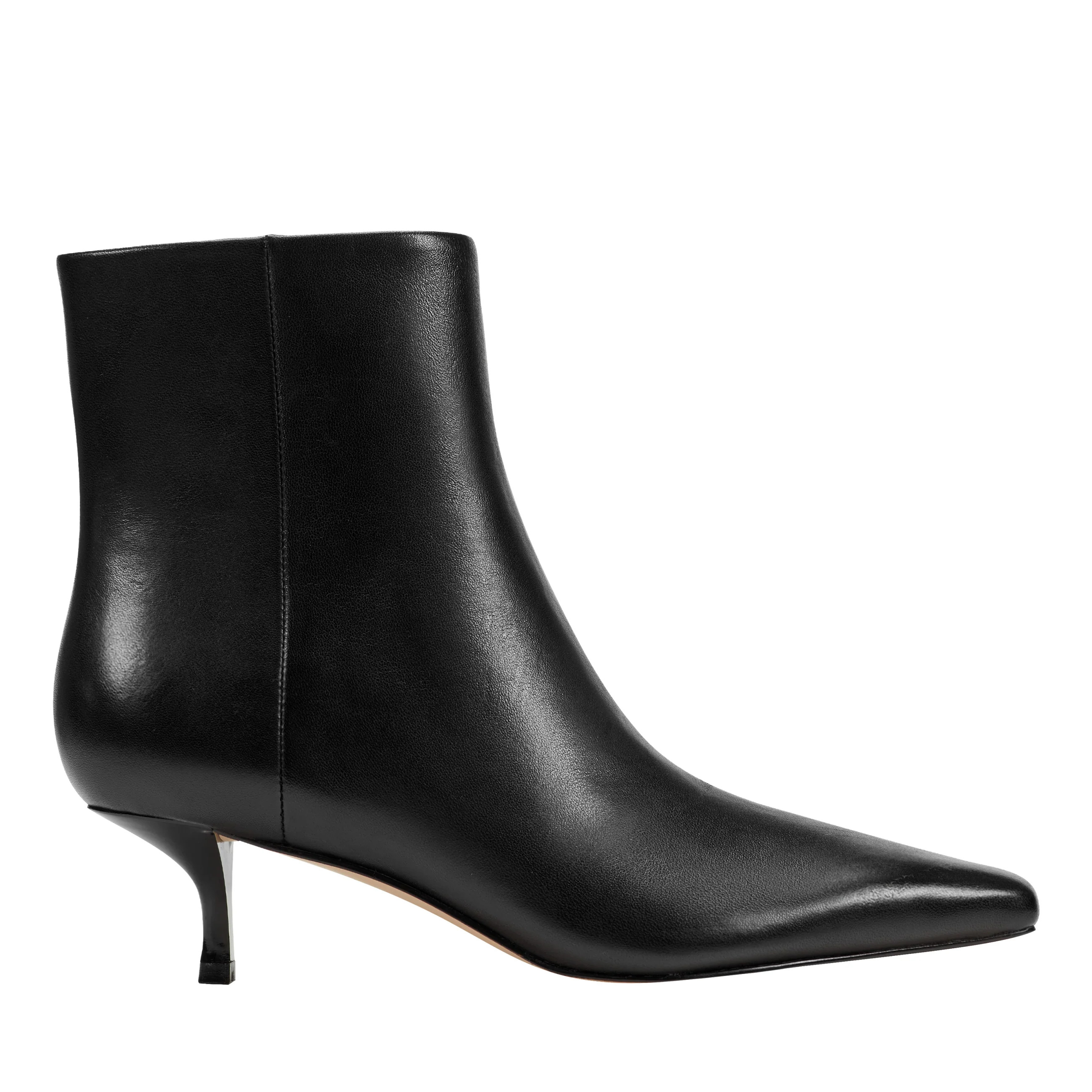 Kiona Kitten Heel Leather Ankle Bootie | Marc Fisher