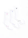 3 Pack Scrunch Socks - Multi White | Buffbunny