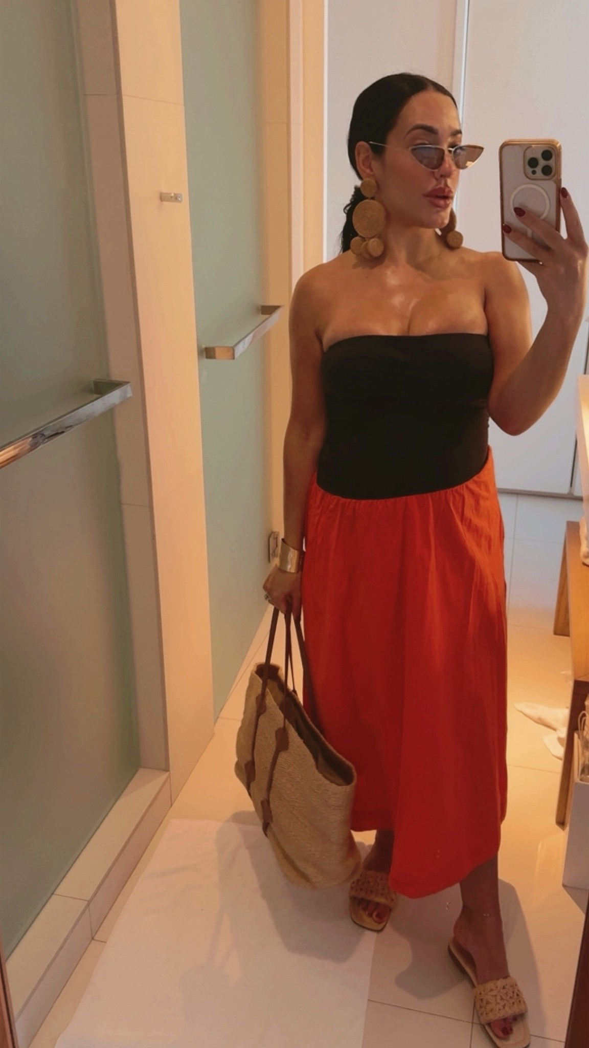 Wearing an XS in this dress that I wore as a coverup 

#LTKTravel #LTKPetite #LTKBump