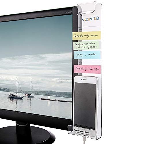 Quadow Monitor Message Board/Computer Monitors Side Panel/Notes Memo Board Message for Monitors,1... | Amazon (US)