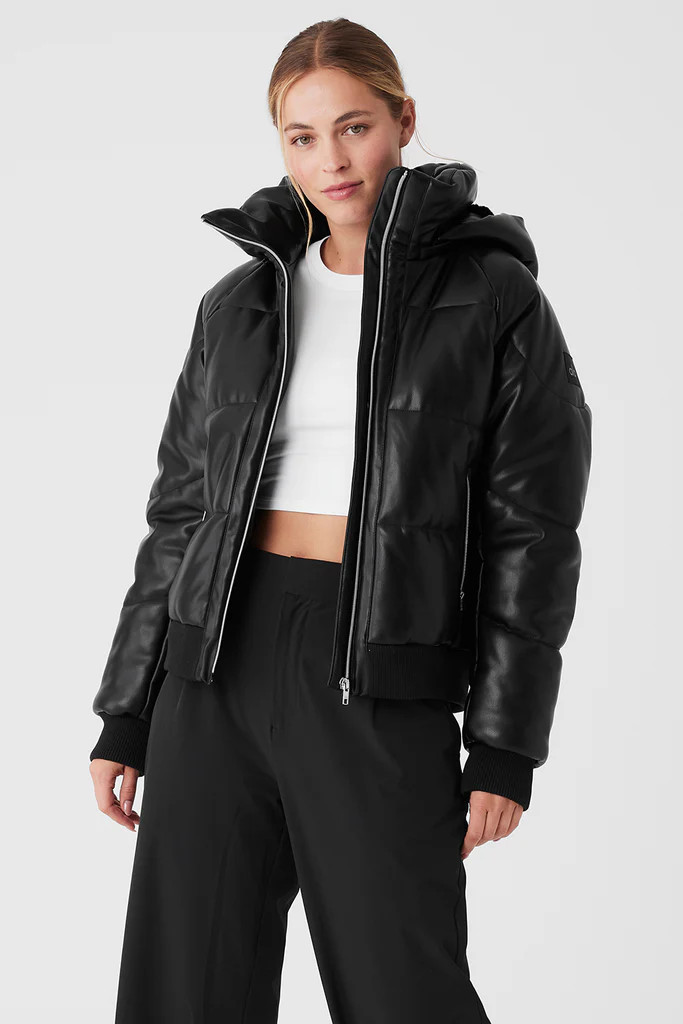Faux Leather Boss Puffer | Alo Yoga (US)