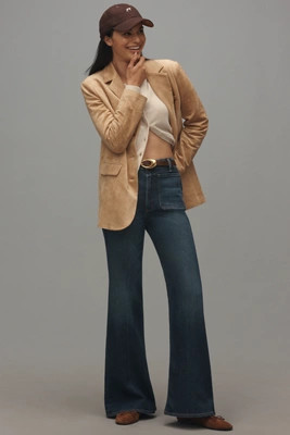 Citizens of Humanity Kimberly Patch Pocket High-Rise Flare Jeans | Anthropologie (US)