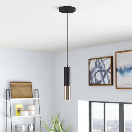 Matte black/Satin gold Scituate 7-Light Sputnik Modern Linear Chandelier | Wayfair North America