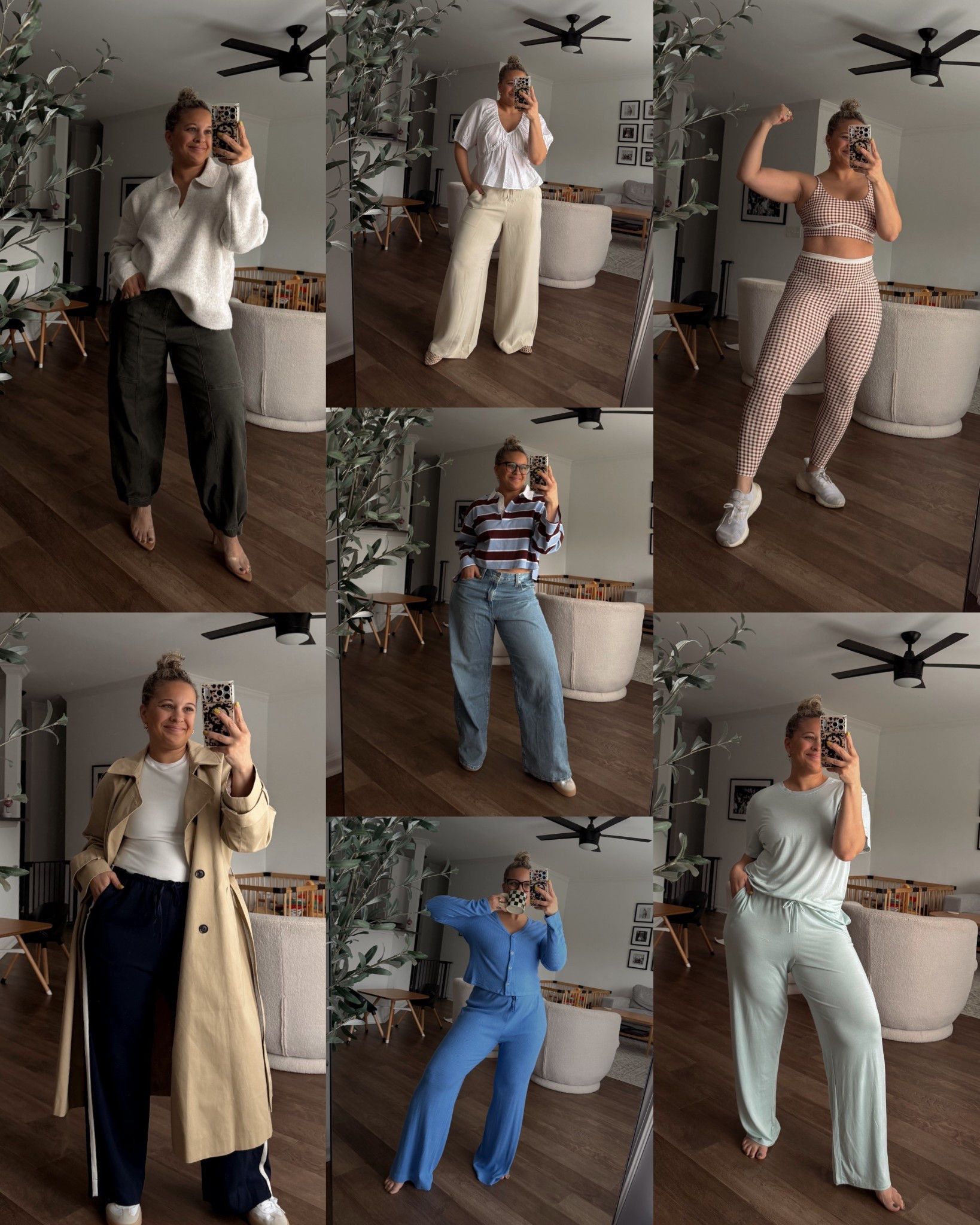 Midsize outfits, mom outfits, size 12/14 style inspo 