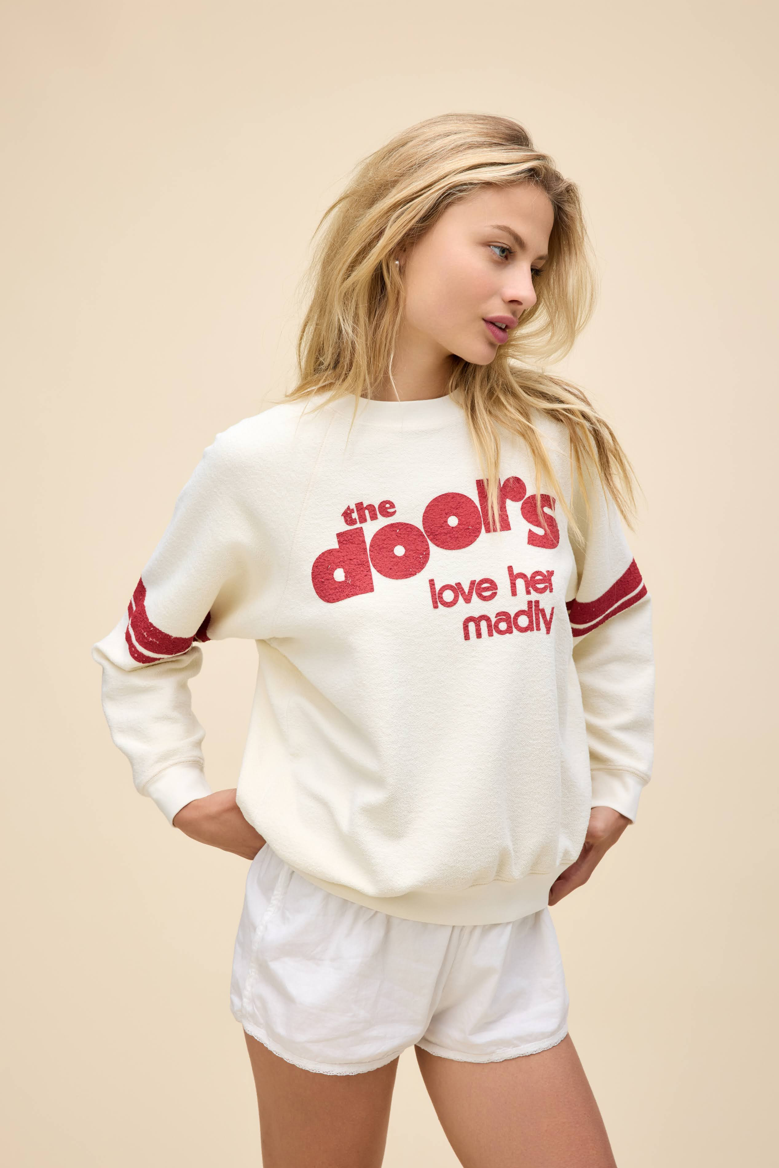 The Doors Love Her Madly Reverse Raglan Sweatshirt | Daydreamer