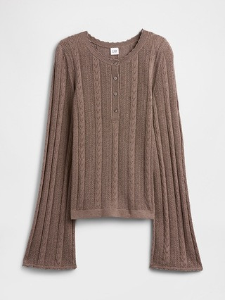 Pointelle Henley Top | Gap Factory