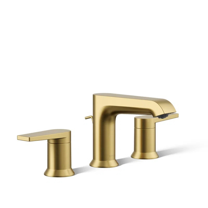 Kohler Hint Widespread Bathroom Faucet with Pop-Up Drain Assembly, 3 Hole 2-Handle Bathroom Sink ... | Wayfair North America